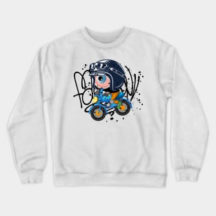 Motorbike Monster Graffiti Street Art Crewneck Sweatshirt